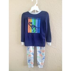 Dreamlife Toddler long sleeve pajamas T-Rex- Size 4